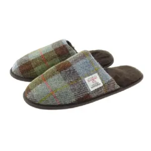 Harris Tweed Slippers Mens - MacLeod Tartan