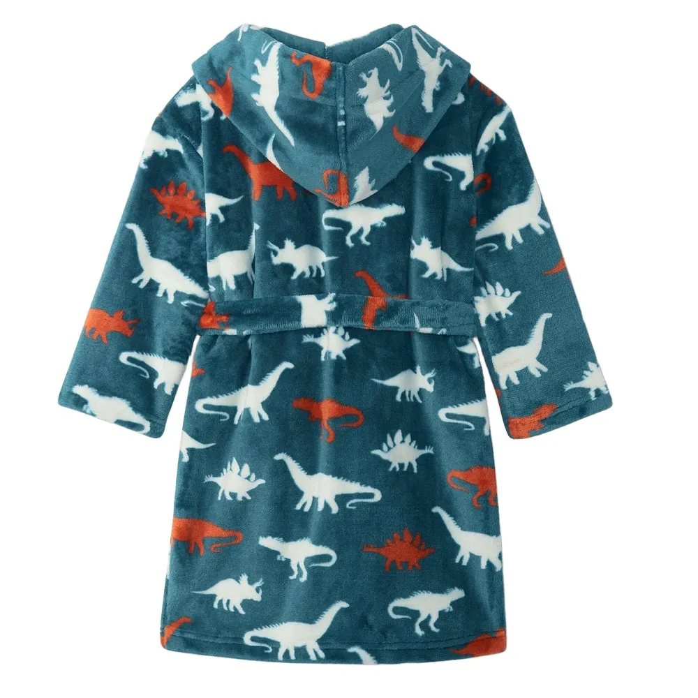 Hatley Fleece Robe (Dino Silhouettes)
