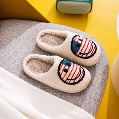 Hazel Blues® |  Melody Smiley Face Slippers