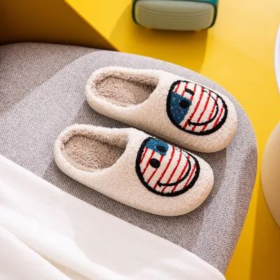 Hazel Blues® |  Melody Smiley Face Slippers