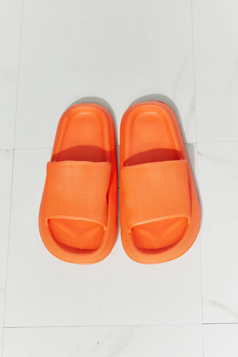 Hazel Blues® |  MMShoes Arms Around Me Open Toe Slide in Orange