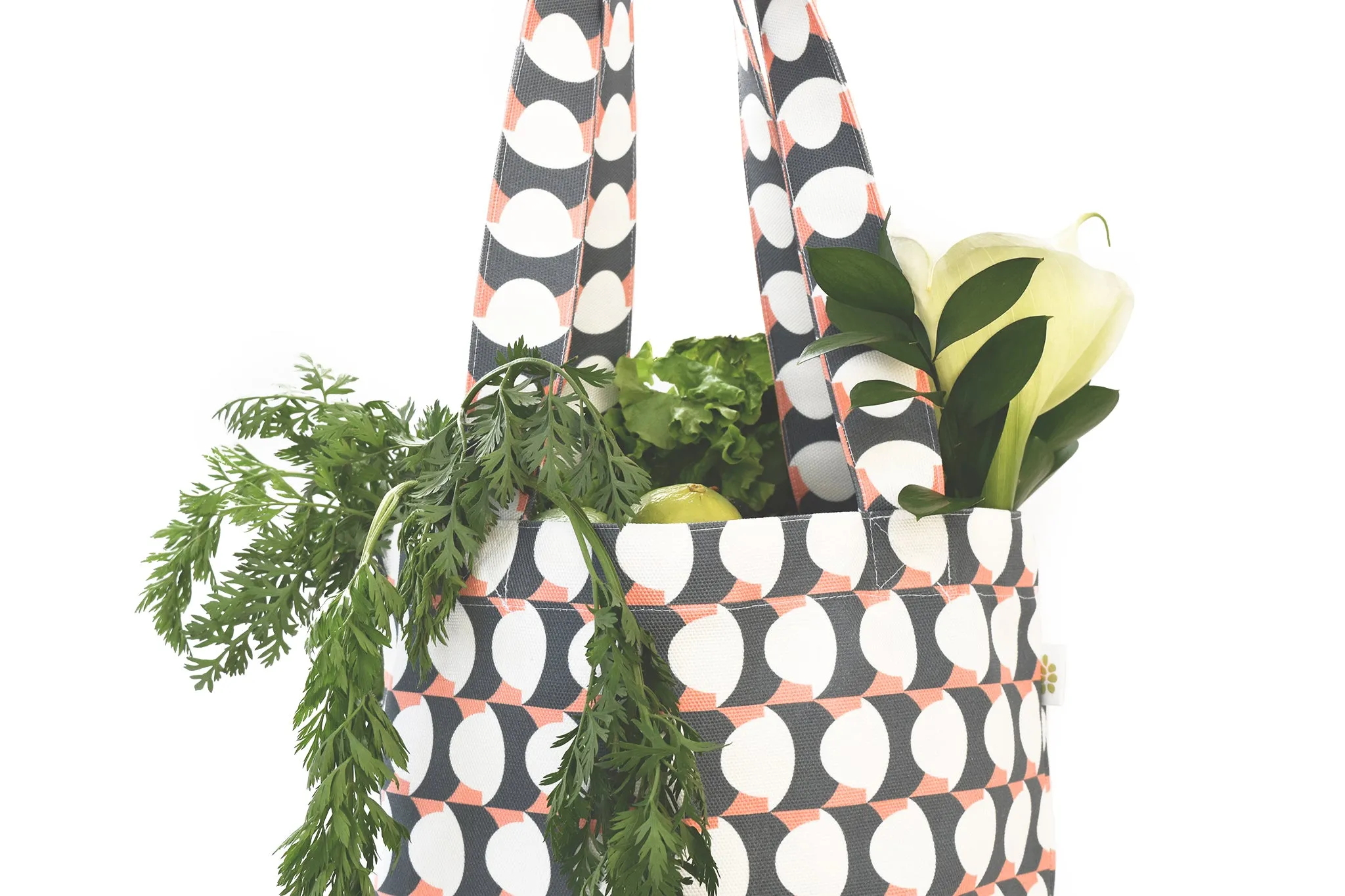 Hercule Cotton Canvas Tote (15x15) – Salmon Pink