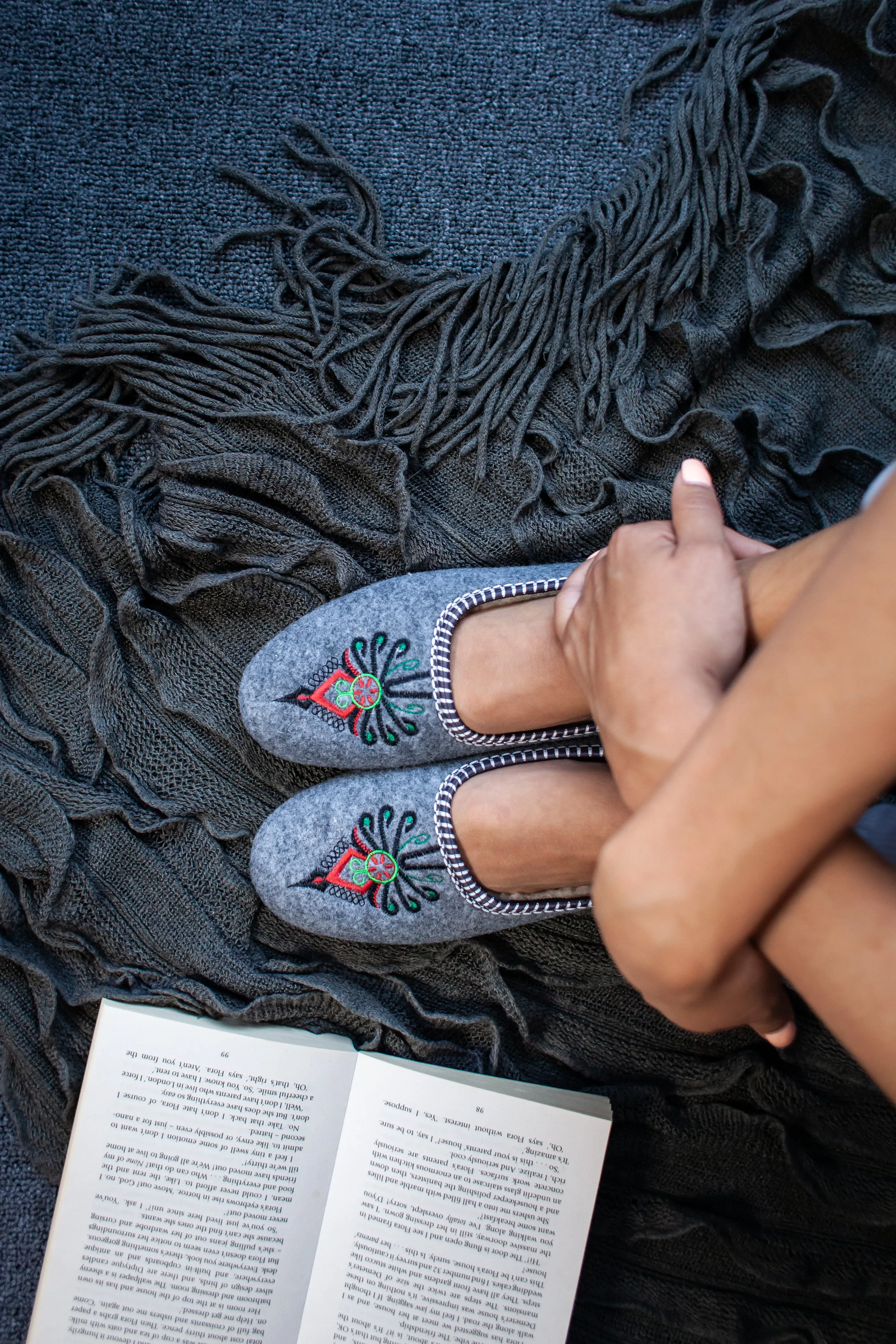 Highlander Felt Slippers