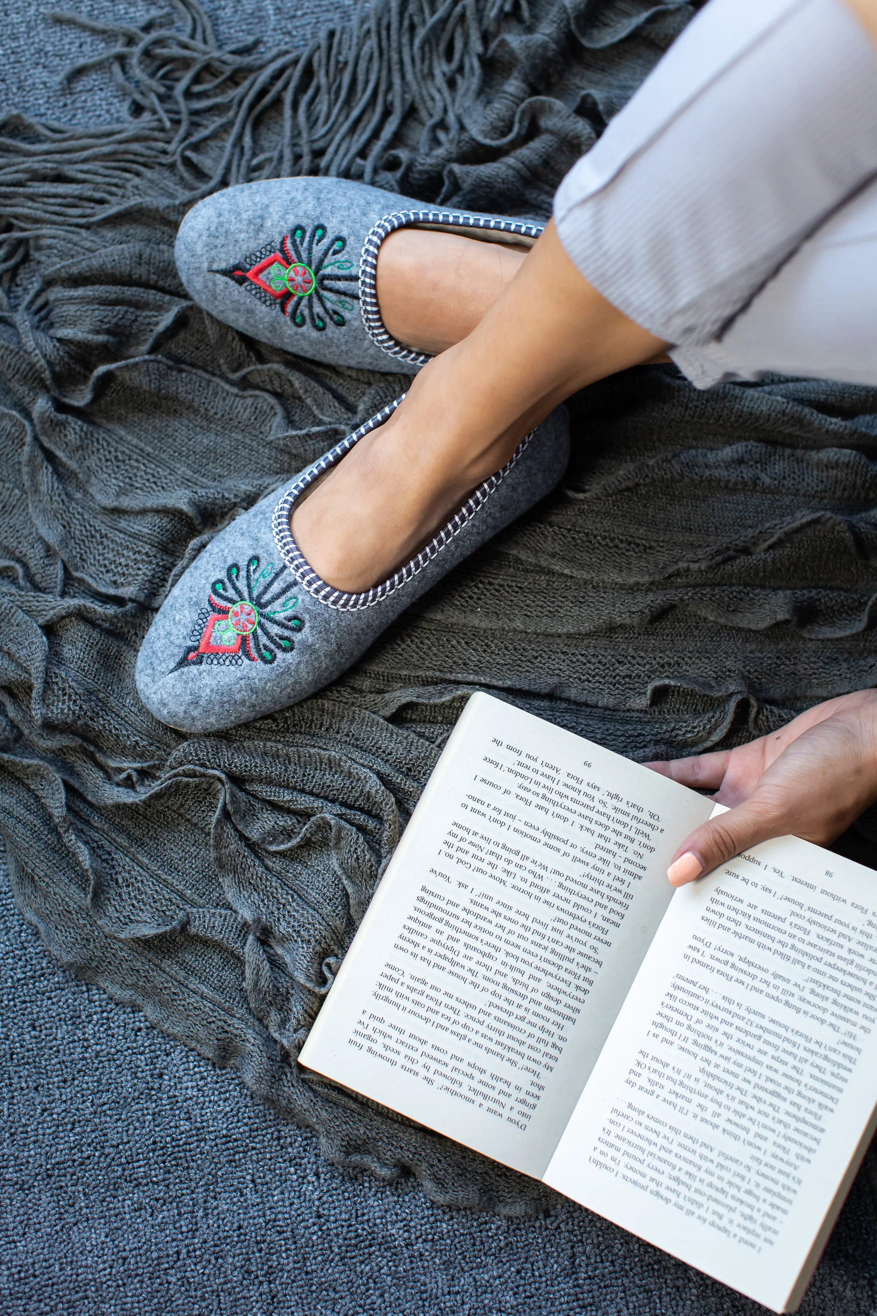 Highlander Felt Slippers