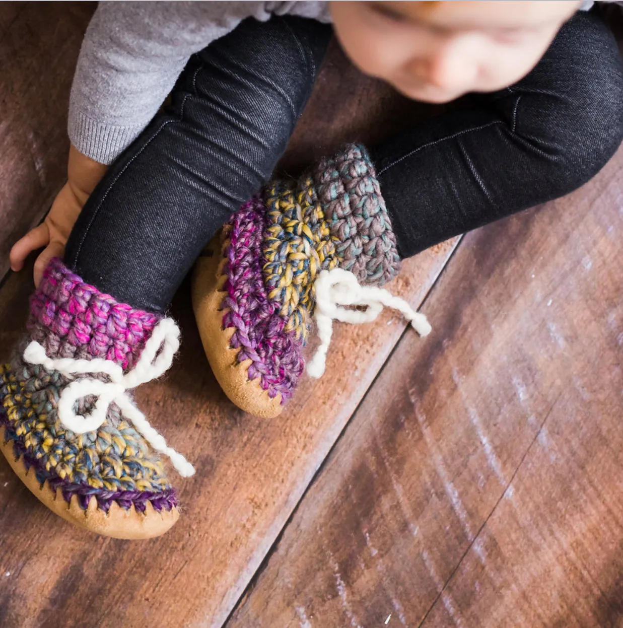 Huddy Buddies Deliah Knitted Baby Shoes: Sizes 0M to 2Y