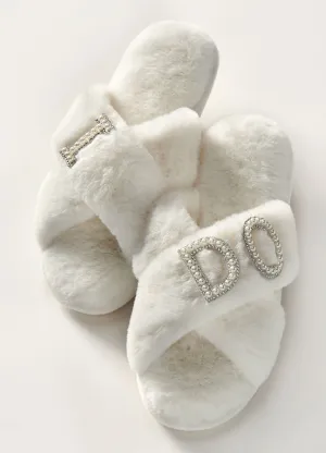 I Do Plush Slippers