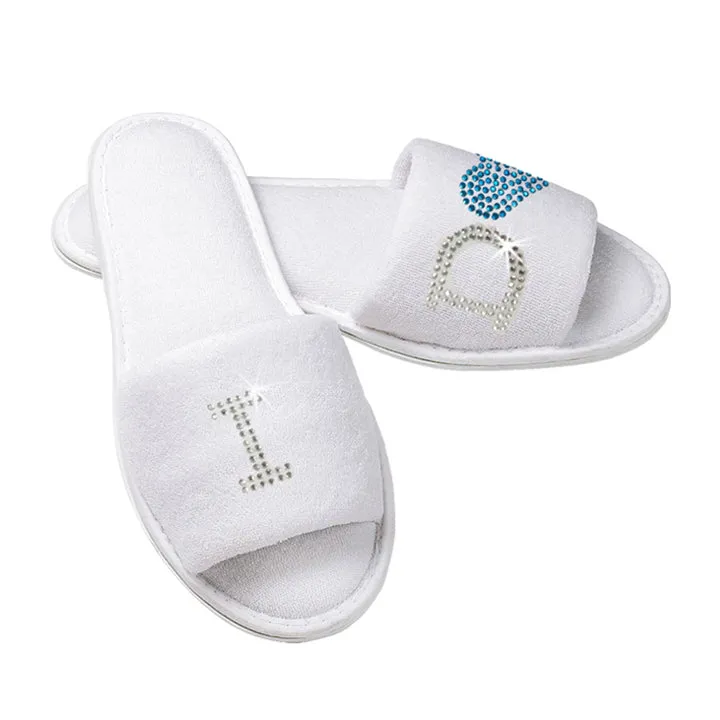 I Do Rhinestone Slippers