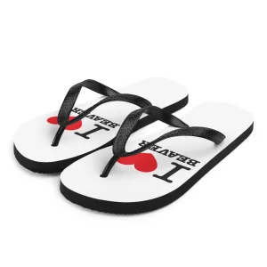 I Hearth Beaver Flip-Flops