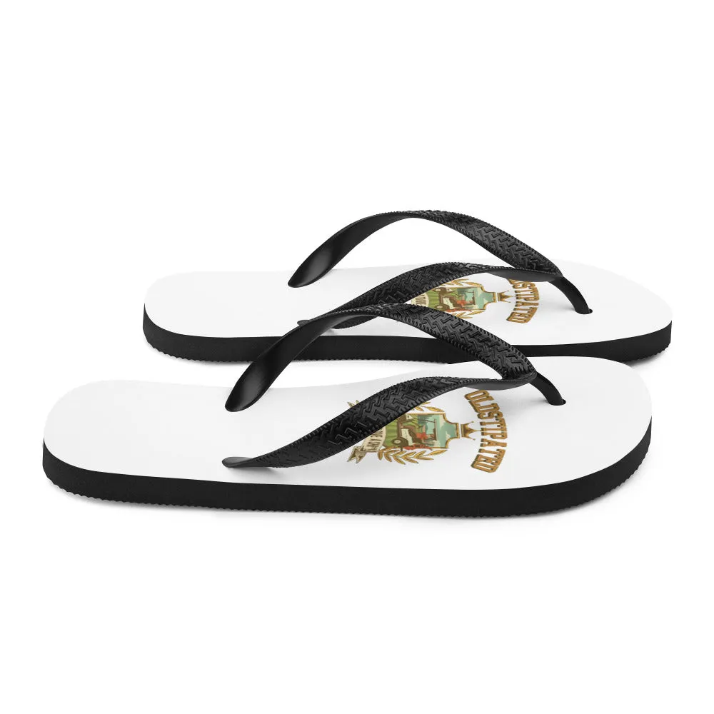 I'm OLDSTIPATED Too Old To Give A Sh***! Flip-Flops