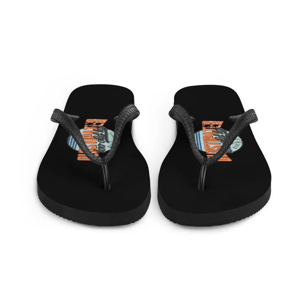 I'm OLDSTIPATED Too Old To Give A Sh***! Flip-Flops