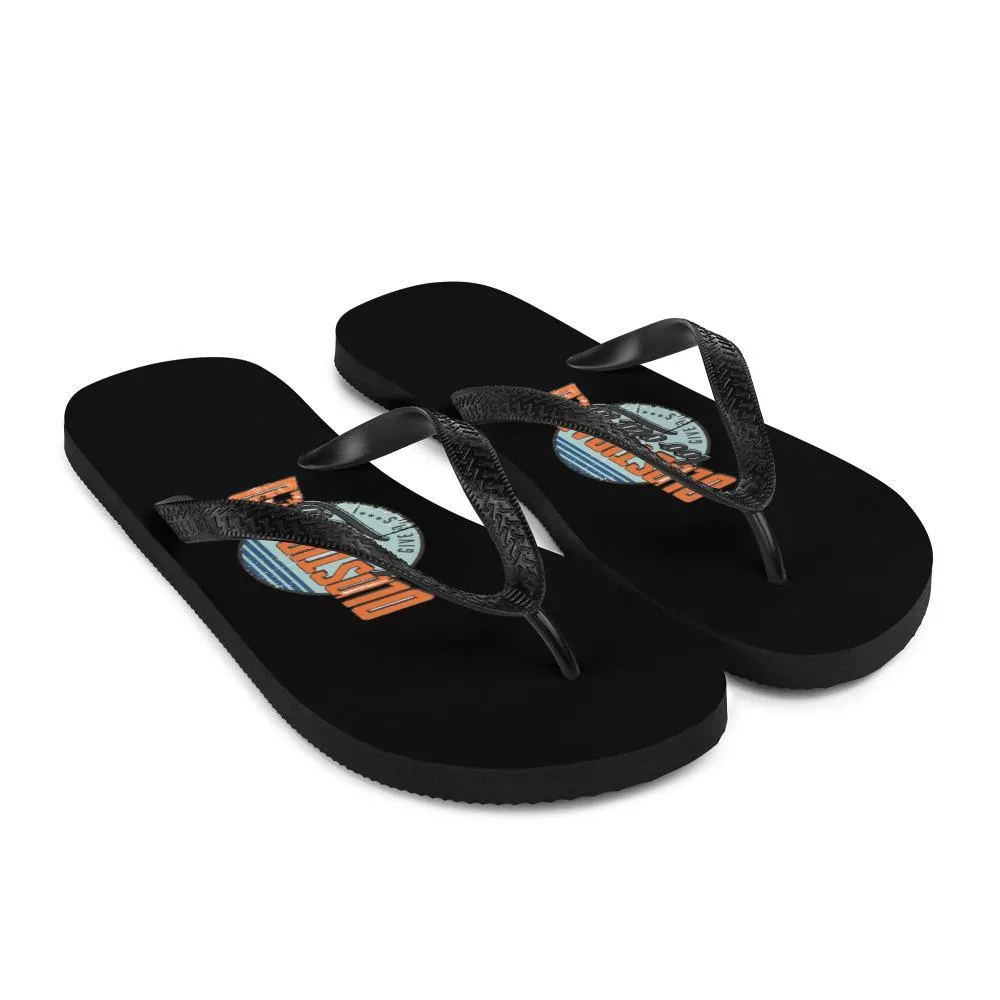 I'm OLDSTIPATED Too Old To Give A Sh***! Flip-Flops
