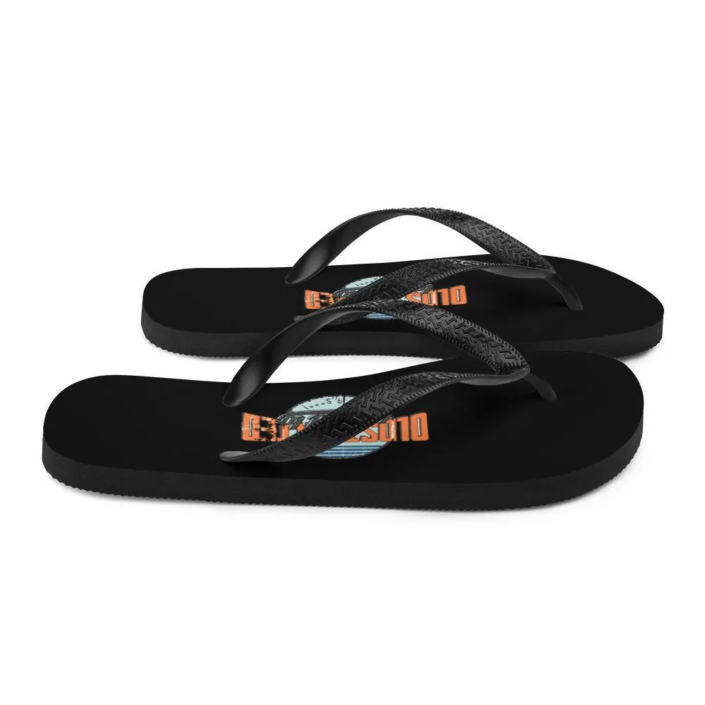 I'm OLDSTIPATED Too Old To Give A Sh***! Flip-Flops