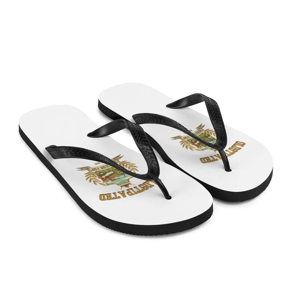 I'm OLDSTIPATED Too Old To Give A Sh***! Flip-Flops