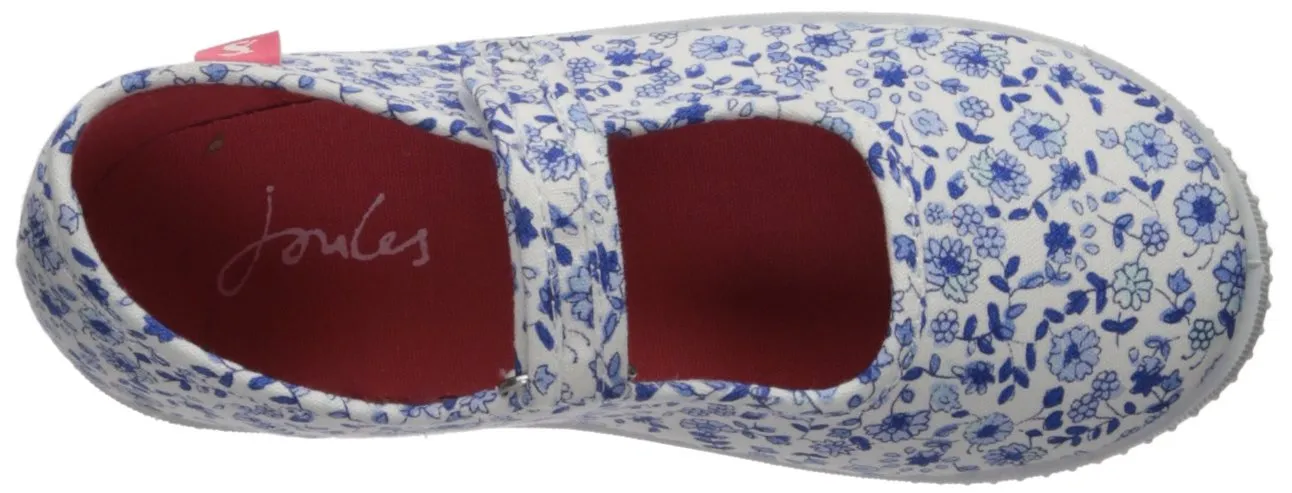 Joules Mary Jane Velcro Strap Pumps - Folkestone Ditsy