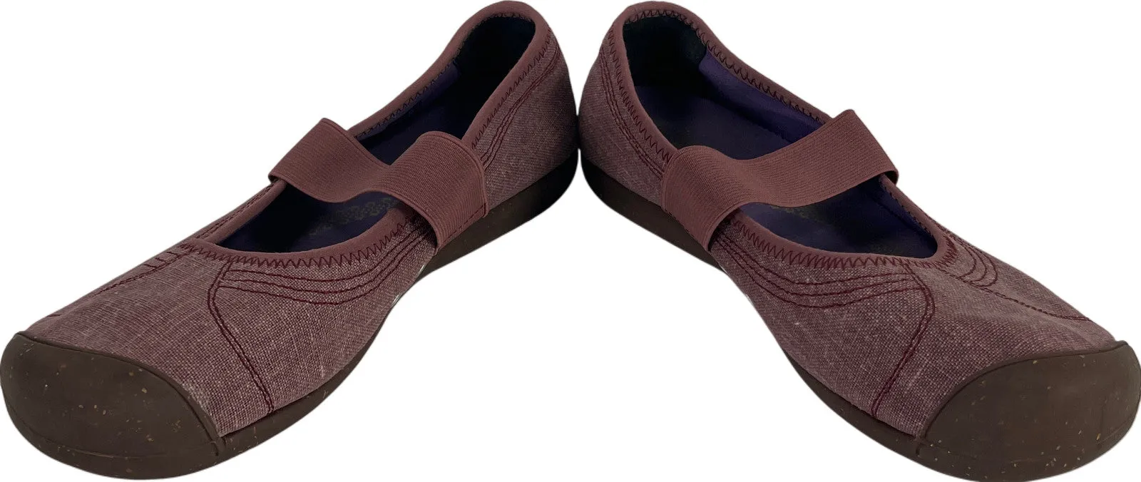 Keen Women’s Purple Sienna Canvas Mary Jane Walking Shoes - 10