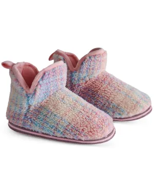 Kip & Co Pastel Dreams Tartan Sherpa Adult Ankle Boot