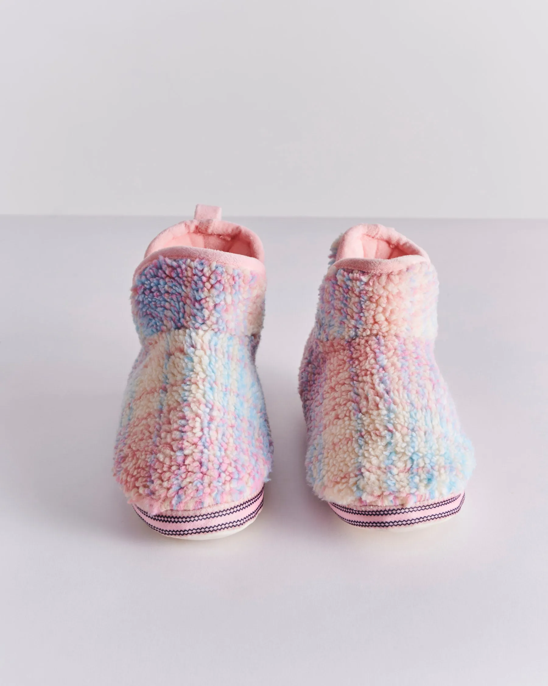 Kip & Co Pastel Dreams Tartan Sherpa Adult Ankle Boot