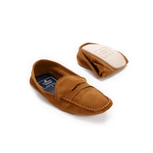 La Portegna Rodrigo Ante Brown Tan Slipper