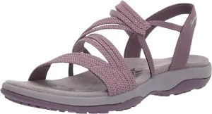 Ladies Skechers Reggae Slim Skech Appeal Plum Sling Back Sandals 41180 PLUM