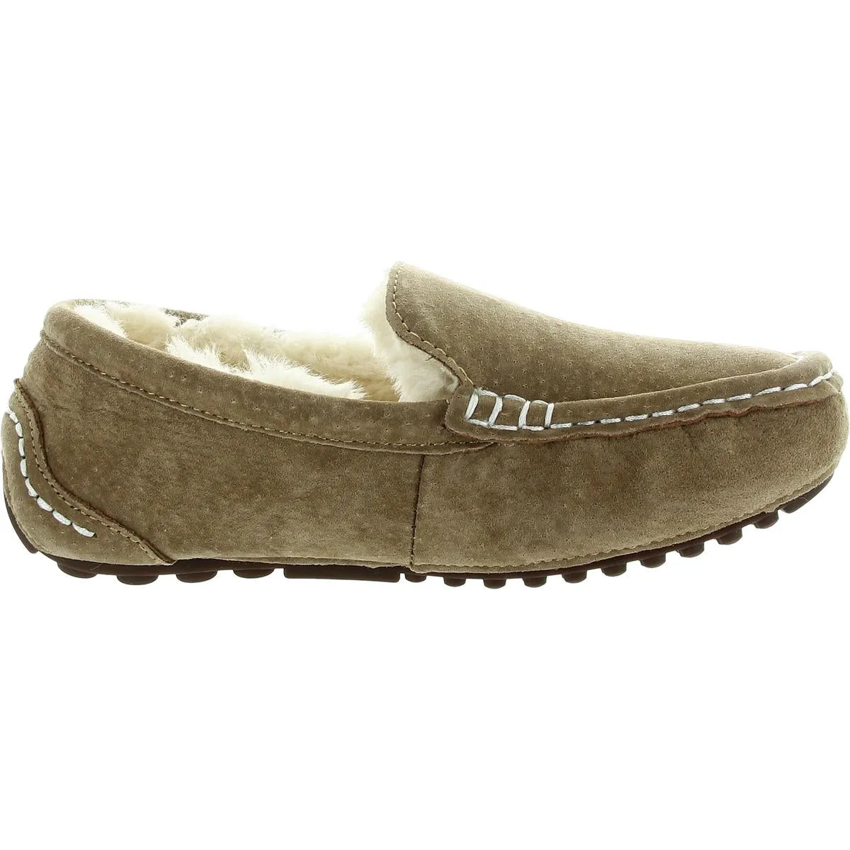 Lamo Womens Callie Suede Cozy Moccasin Slippers