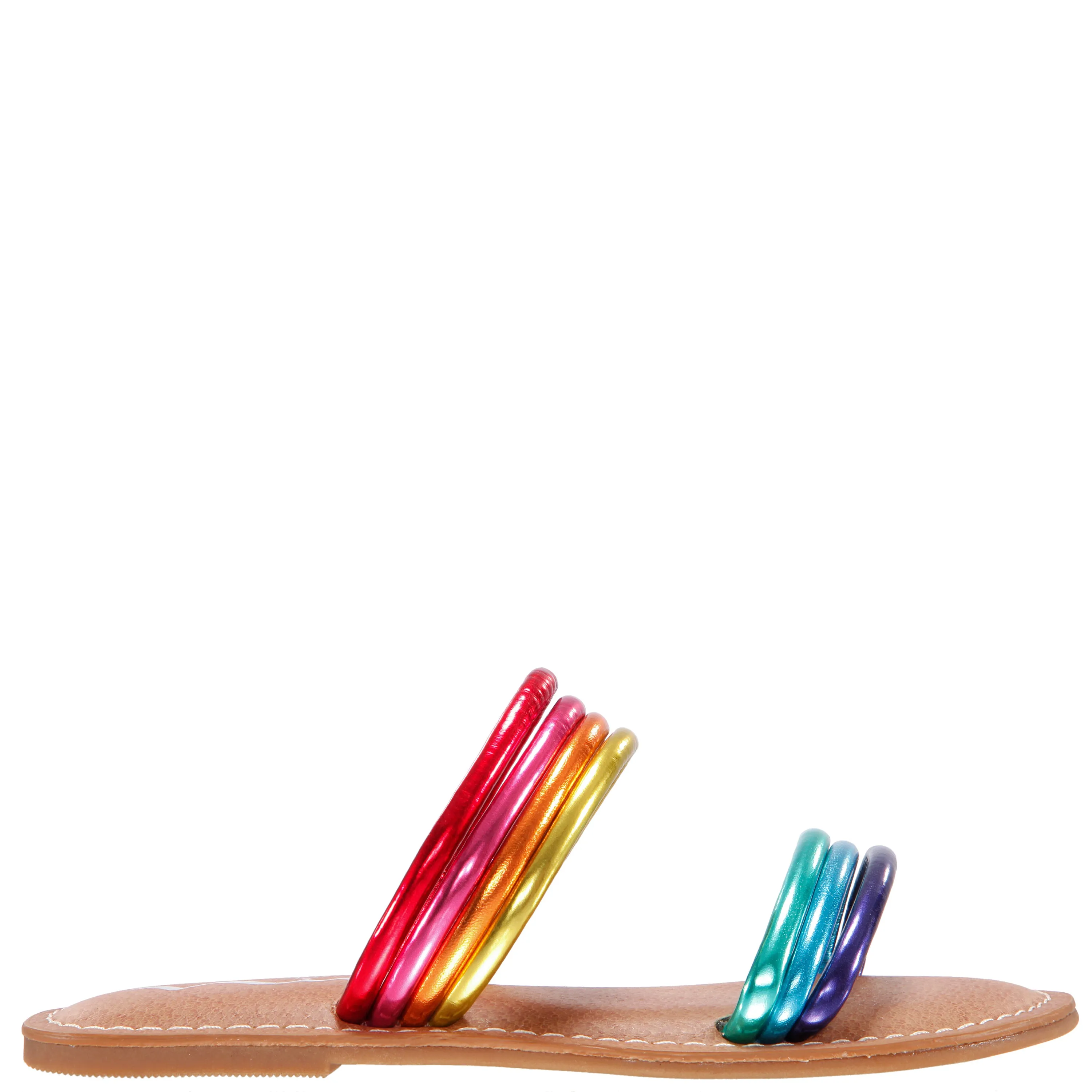 LILLIE-MULTI RAINBOW VEGAN LEATHER