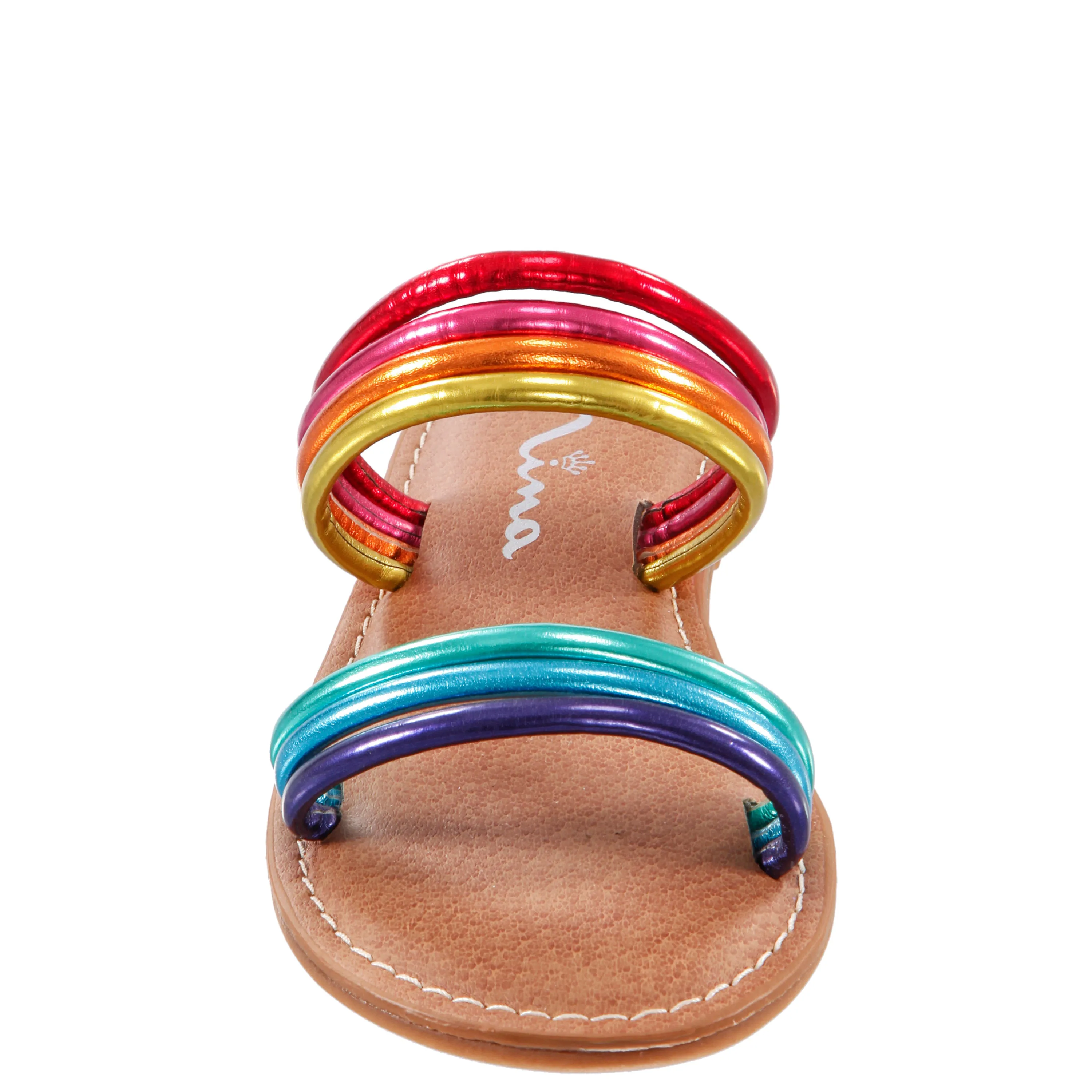 LILLIE-MULTI RAINBOW VEGAN LEATHER