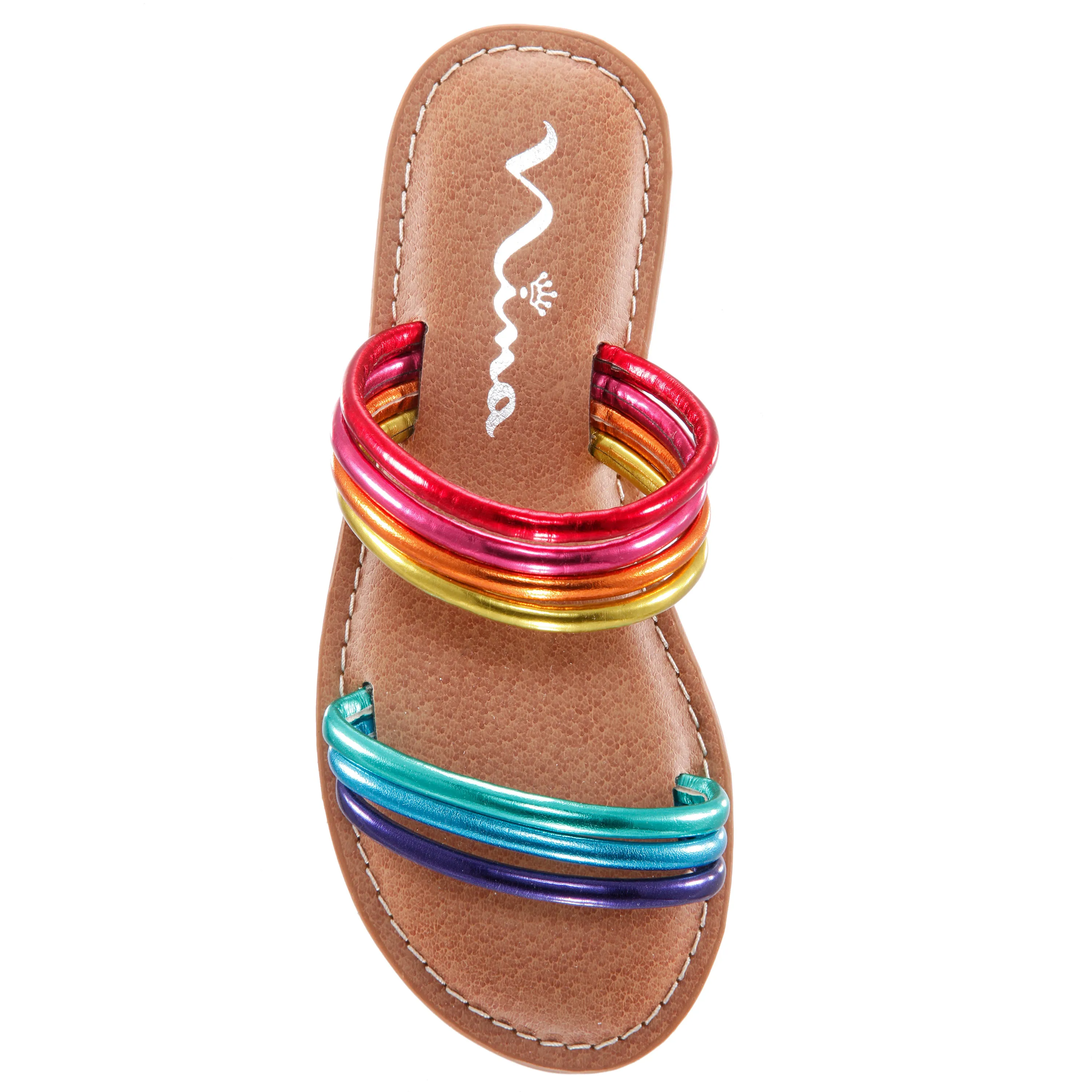 LILLIE-MULTI RAINBOW VEGAN LEATHER