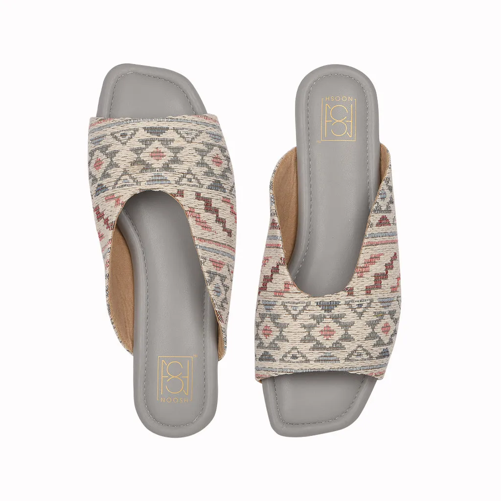 Loom - Boho Peep Toe Slippers