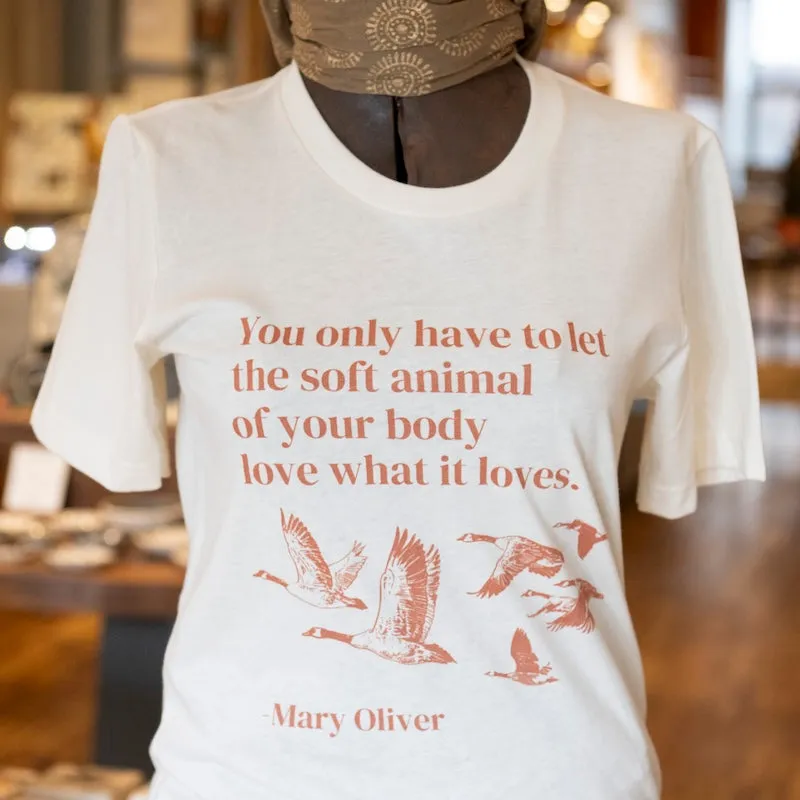 Mary Oliver "Wild Geese" T-Shirt