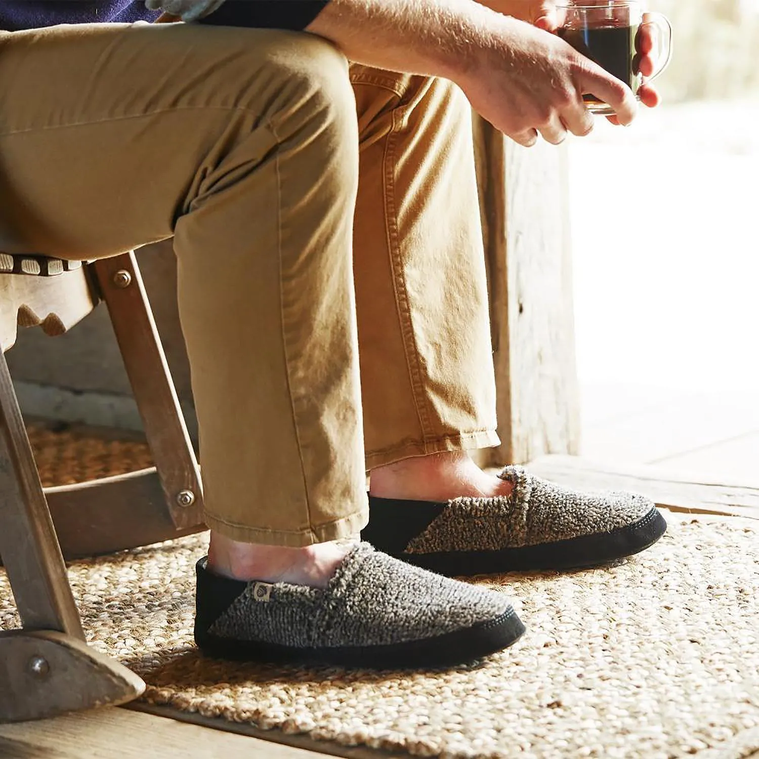 Men's Acorn Moc II Earth Tex Fabric/Suede