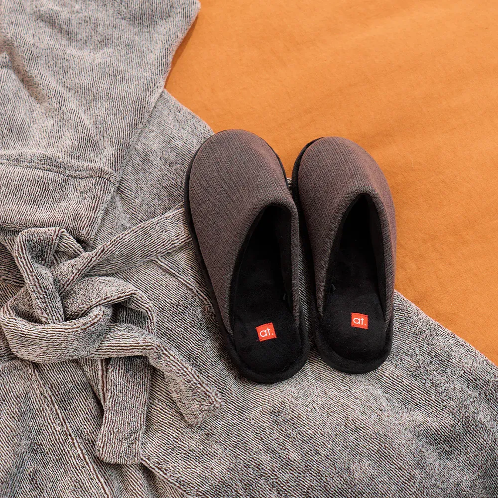 MEN'S COSY SLIPPER CHARCOAL M/L