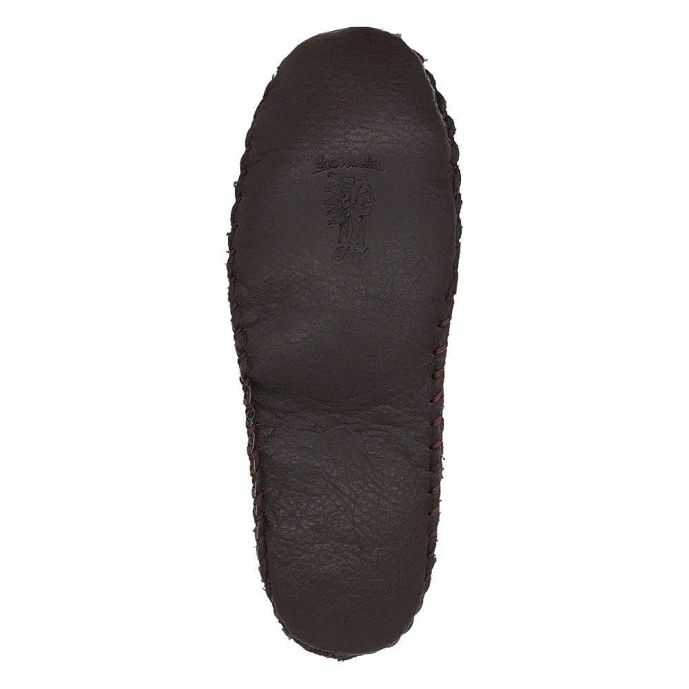 Men's Earthing Moccasins Minimalist Buffalo Hide