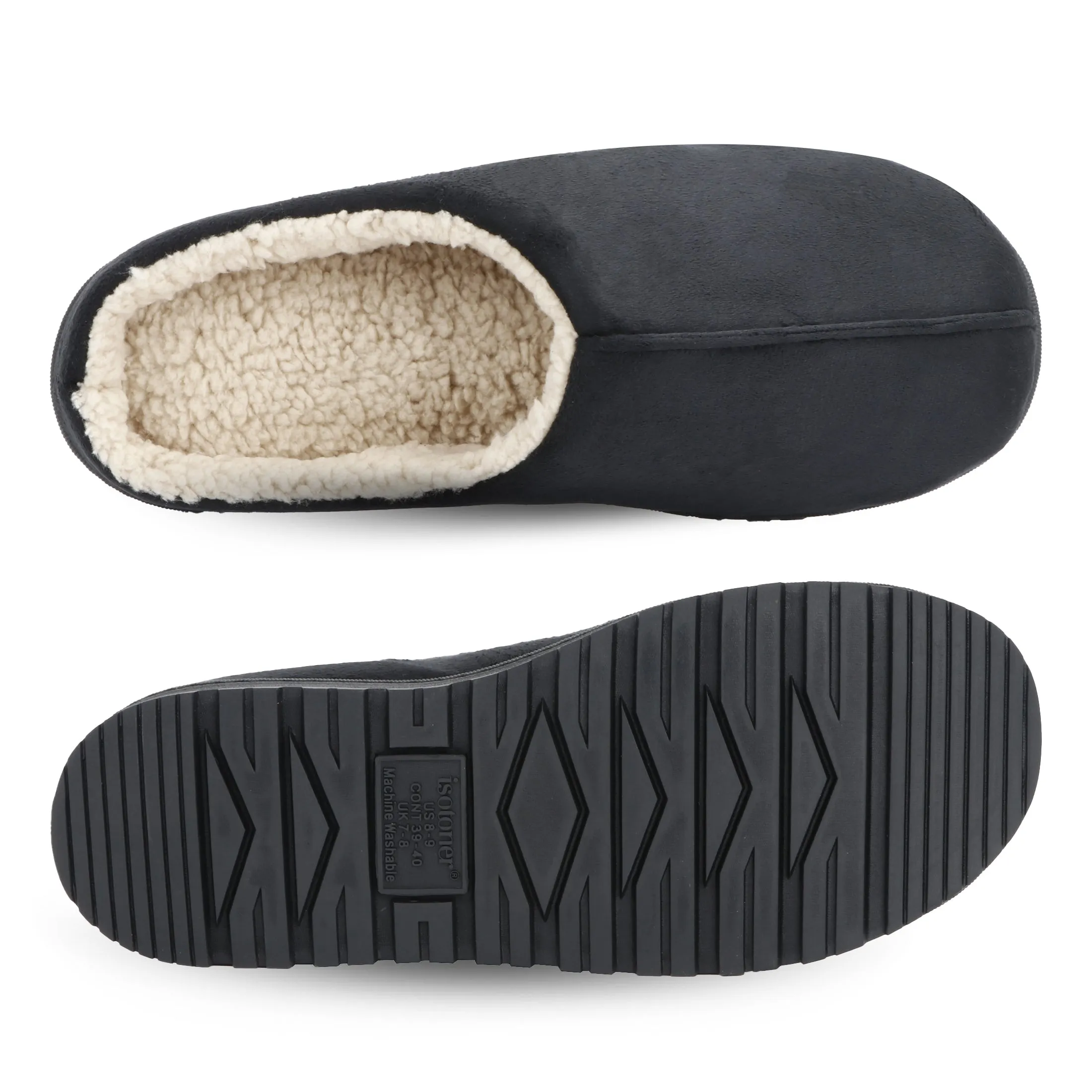 Men's Microsuede Rory Clog Slipper with Gel Infused Memory Foam