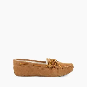 Men's Sheepskin Softsole Moccasin In Tan