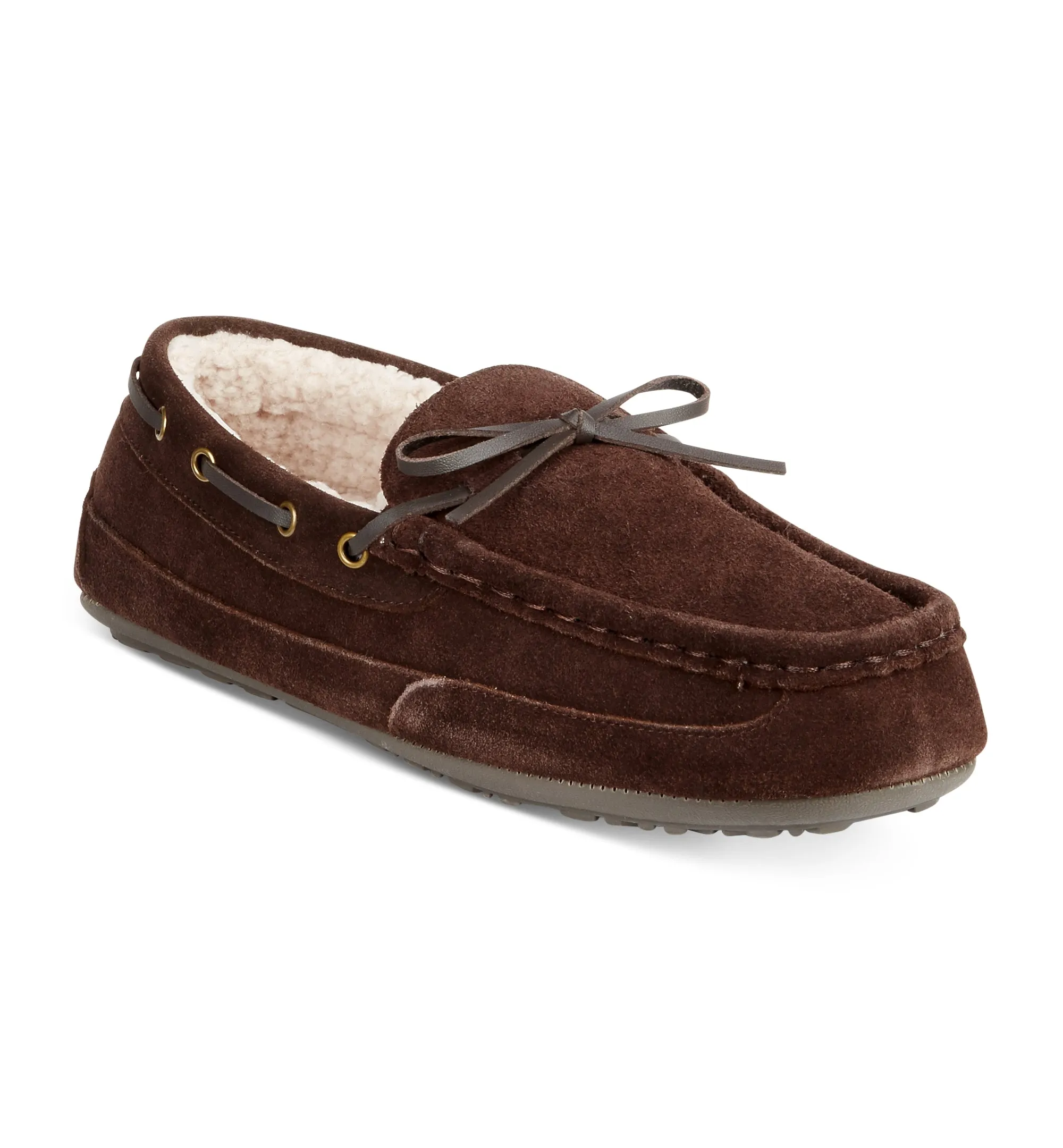 Men's Suede Memory Foam Moccasin Slippers