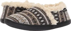 Minnentonka Women's Faux Fur Dina Bootie Slippers for Women - Furry Winter Slip-on Shoes for Women, Tan, Small