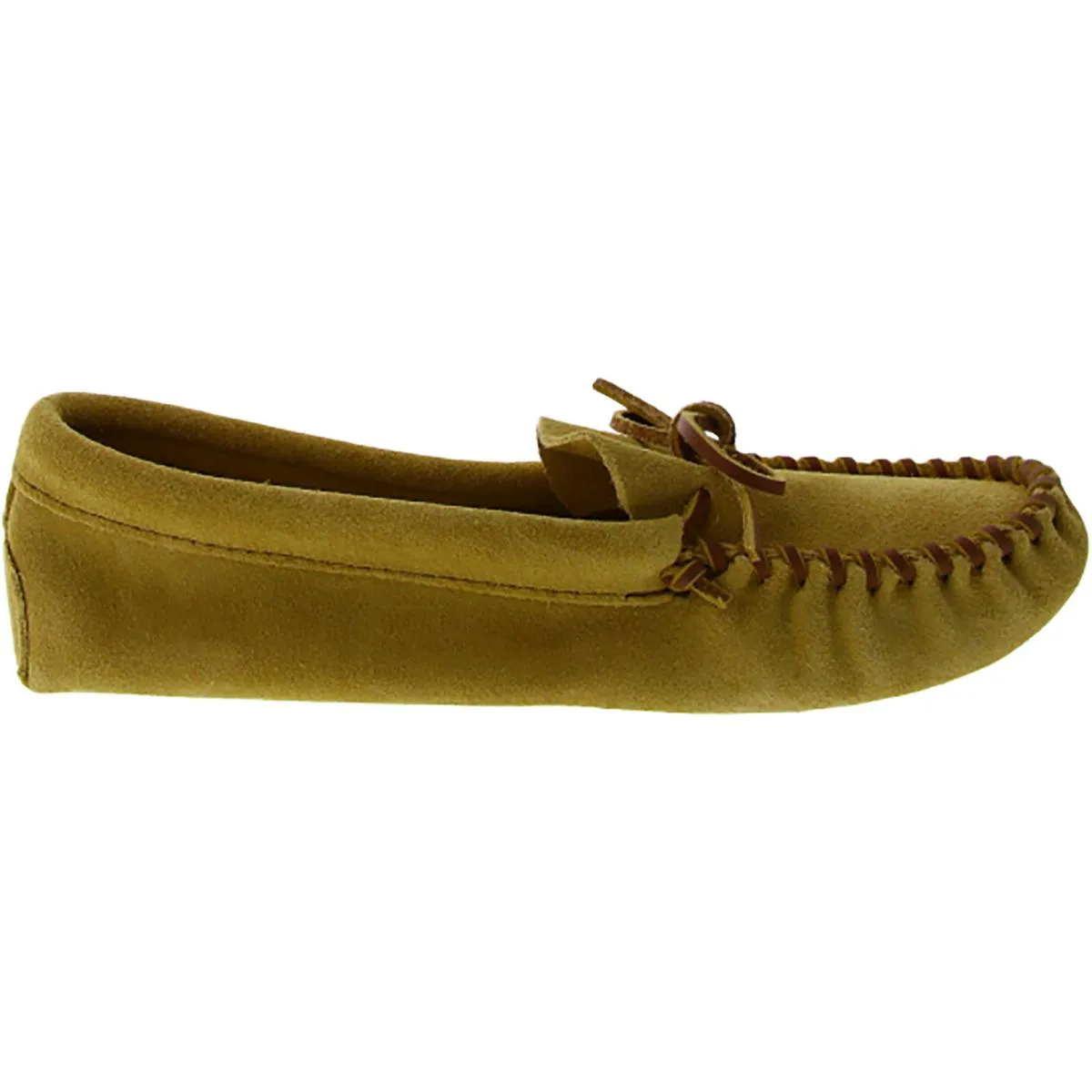 Minnetonka Womens Faux Leather Slip On Moccasin Slippers