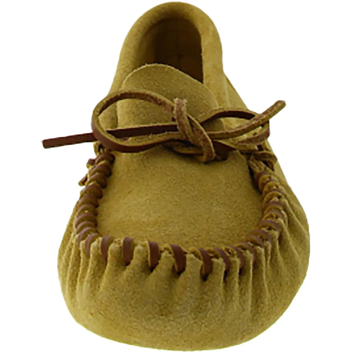 Minnetonka Womens Faux Leather Slip On Moccasin Slippers