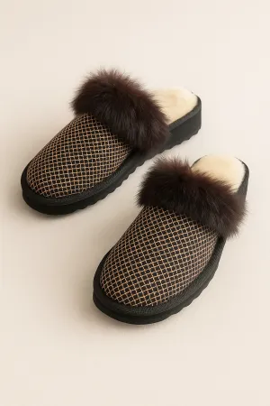 Mocha Marble Slippers
