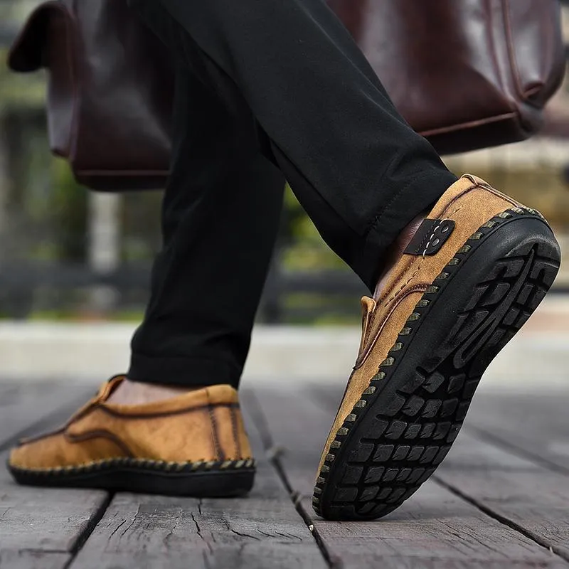 Mostelo™—Men Leather Breathable Moccasins Loafers