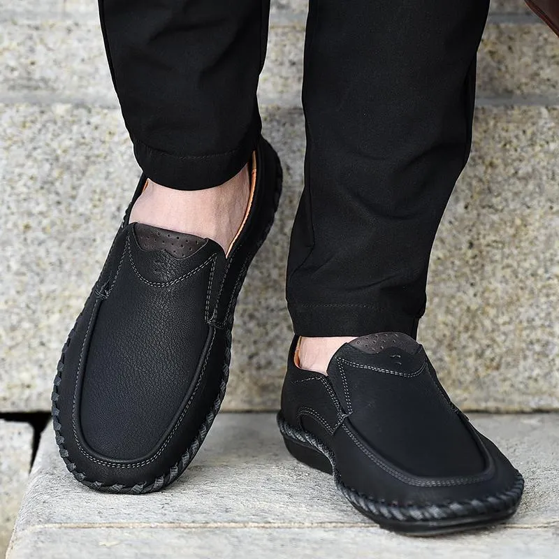 Mostelo™—Men Leather Breathable Moccasins Loafers