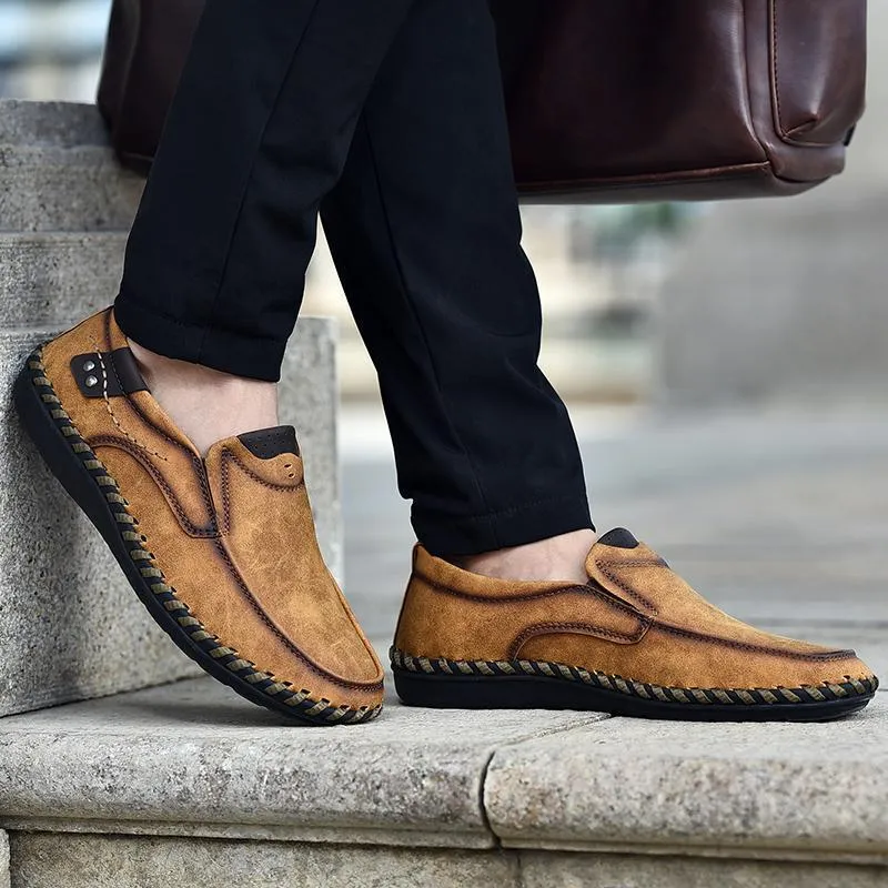 Mostelo™—Men Leather Breathable Moccasins Loafers