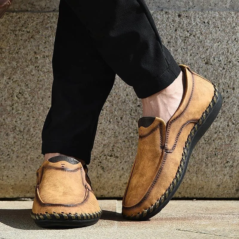 Mostelo™—Men Leather Breathable Moccasins Loafers