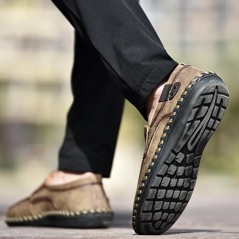 Mostelo™—Men Leather Breathable Moccasins Loafers