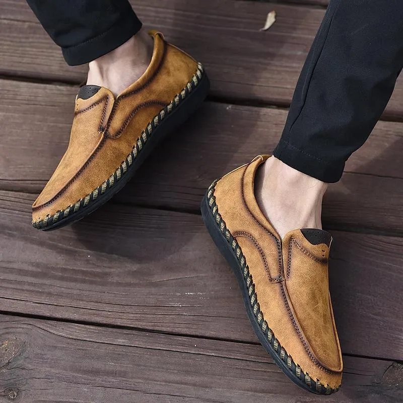 Mostelo™—Men Leather Breathable Moccasins Loafers