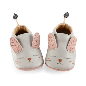 Moulin Roty Rabbit Leather Slippers