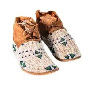 Native American Style Handmade Beaded Powwow Dance Moccasin PMC691