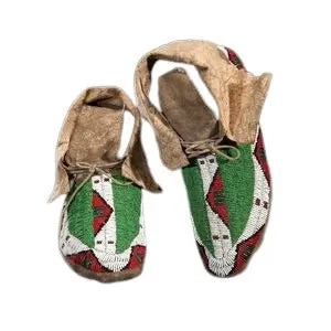 Native American Style Handmade Beaded Powwow Dance Moccasin PMC810