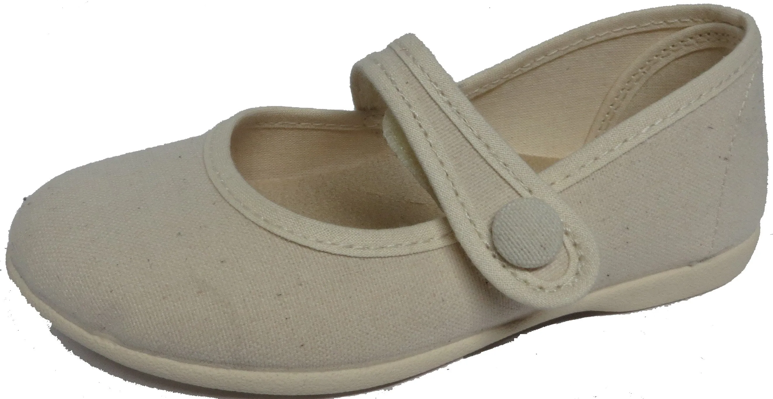 Natural canvas mary jane