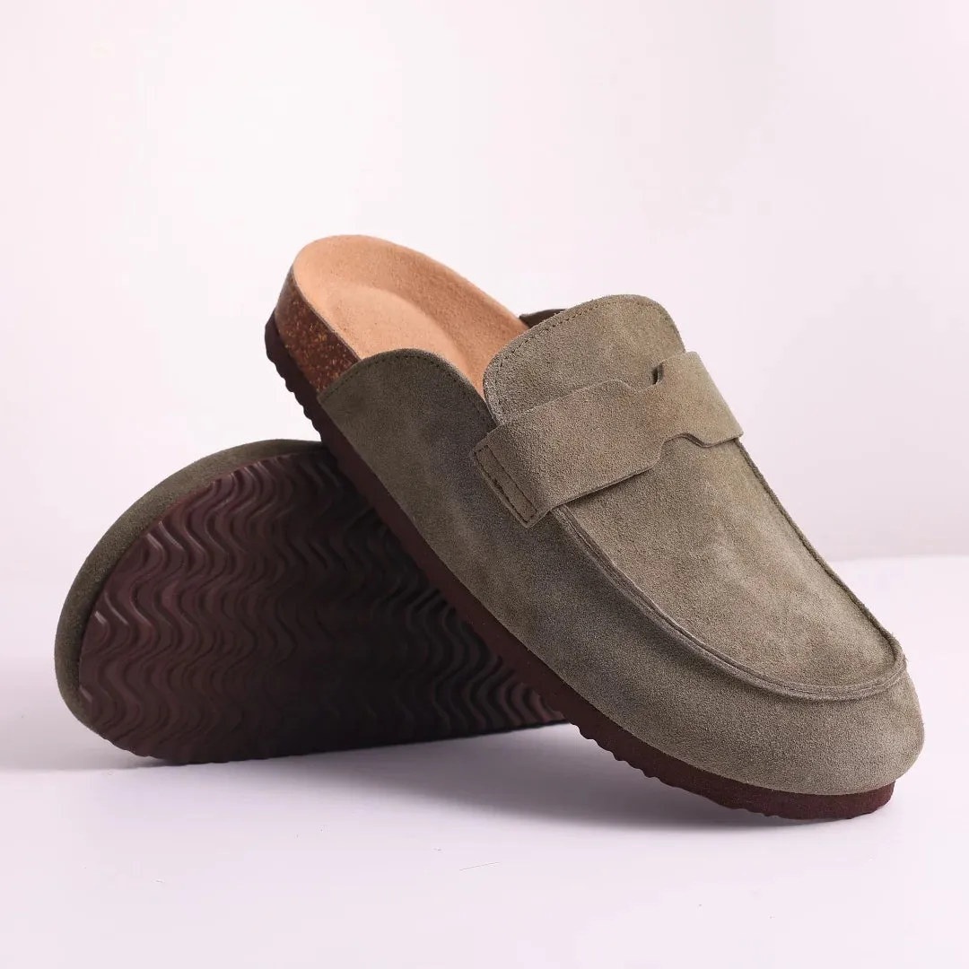 New 2024 Women Clogs For Women Fashion Cork Suede Mules Slipper Classic Cork Antislip For Outdoor Slippers With Arch Support